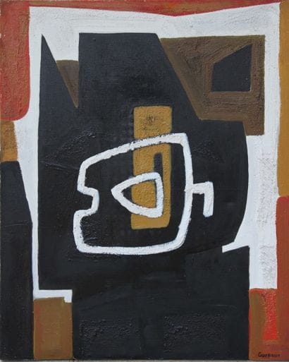 Raymond GUERRIER « TOGO III » 1990. Huile...