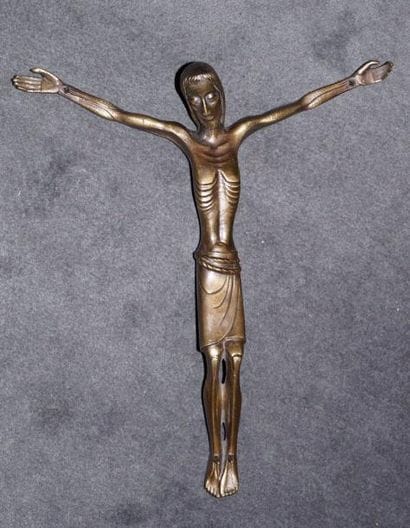 DUDEFFANT P. A., XXe siècle Christ bronze...