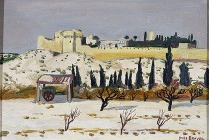 BRAYER Yves, 1907-1990 Neige à Villeneuve-Lès-Avignon,...