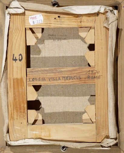 BRAYER Yves, 1907-1990 Loggia, villa Médicis,...