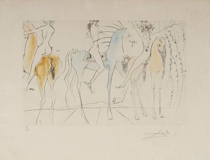 DALI Salvador, 1904-1989 Hamadryades eau-forte...