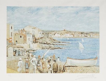 DALI Salvador, d'après Plage méditerranéenne...