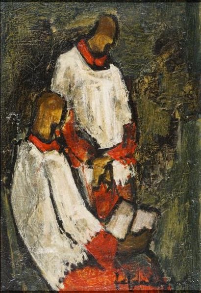 FRIBOULET Jef, 1919-2003 Deux enfants de...
