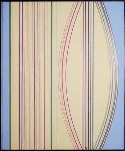 ARDEN-QUIN Carmelo, 1913-2010 Filets verticaux...
