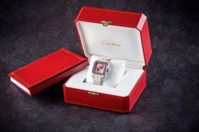 CARTIER Santos 100 - Vers 2009 Montre carrée,...