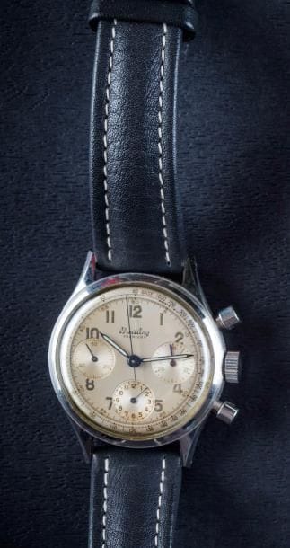 BREITLING - Vers 1955 Montre chronographe...