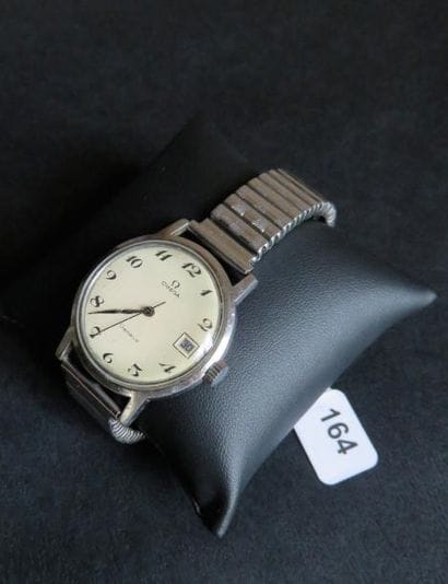 OMEGA - Vers 1968 Montre d'homme en acier...