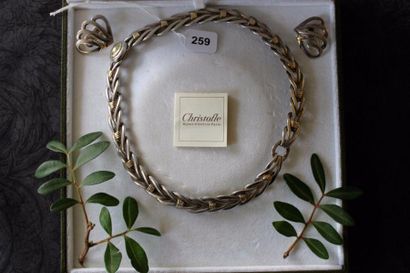 CHRISTOFLE Parure or jaune 750 millièmes...