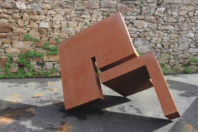 Olivier De COUX
«A D 7» 2015.Acier corten.
Pièce...