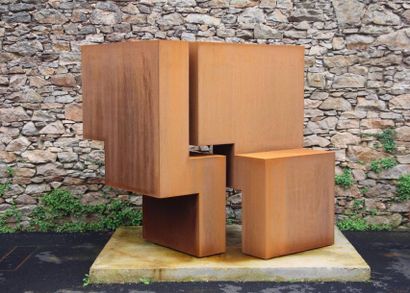 Olivier De COUX
«A D 9» 2016.Acier corten.
Pièce...