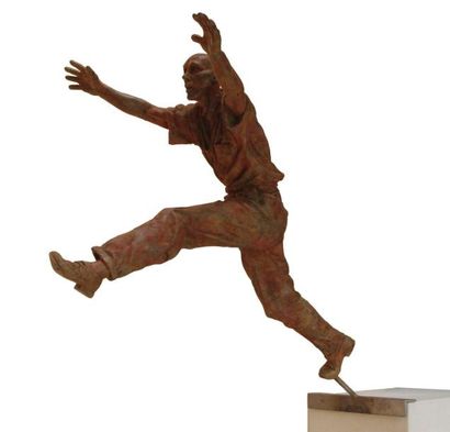 Annick LEROY
«Le goût du risque» 2015.Bronze...