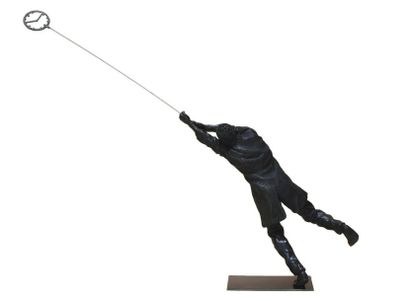 Annick LEROY
«Emporté par le temps» 2015.Bronze...
