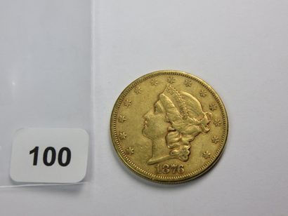 Monnaie or - USA - 20 Dollars Liberty 1876...