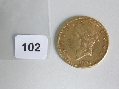 Monnaie or - USA - 20 Dollars Liberty 1890...
