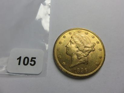 Monnaie or - USA - 20 Dollars Liberty 1896...