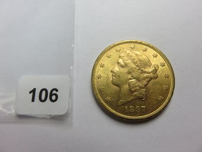 Monnaie or - USA - 20 Dollars Liberty 1897...