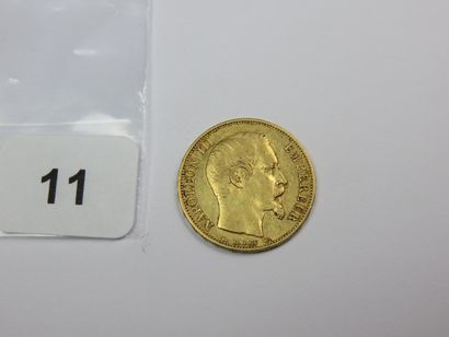 Monnaie or - 20 Francs Napoléon III tête...