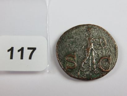 Monnaie - Empire romain - As de Claude, Minerve...