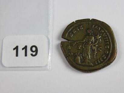 Monnaie - Empire romain - Dupondius de Marc...