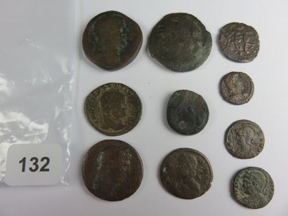 Monnaies - Lot de 10 monnaies diverses [Bronze...