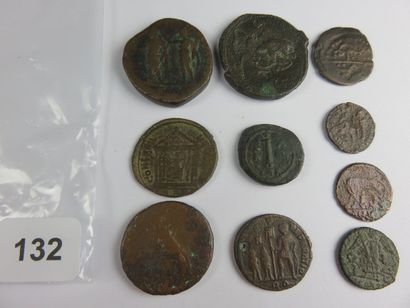 Monnaies - Lot de 10 monnaies diverses [Bronze...