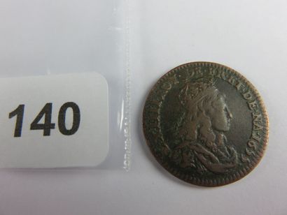 Monnaie Royale - Louis XIV - Liard de France,...