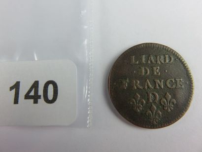 Monnaie Royale - Louis XIV - Liard de France,...