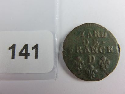 Monnaie Royale - Louis XIV - Liard de France,...