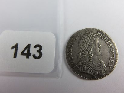 Monnaie Royale - Louis XIV - 1/12 écu à la...