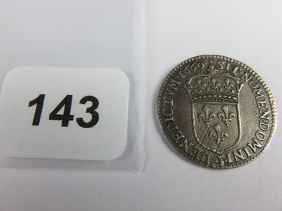 Monnaie Royale - Louis XIV - 1/12 écu à la...