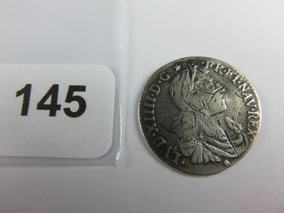 Monnaie Royale - Louis XIV - 1/12 écu aux...