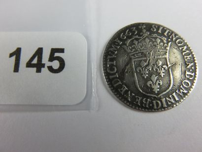 Monnaie Royale - Louis XIV - 1/12 écu aux...