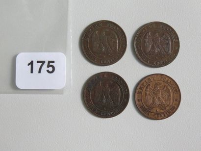 Monnaies - France - Lot de 4 x 2 Centimes...