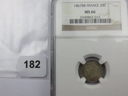 Monnaie - France - 20 Centimes Napoléon III,...