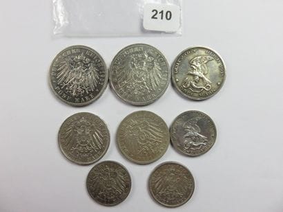 Monnaies - Prusse (États allemands) - Lot...