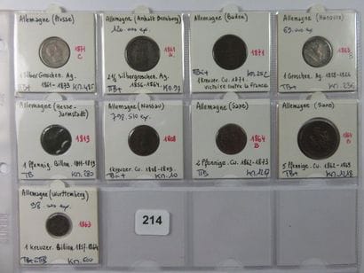 Monnaies - États allemands - Collection de...