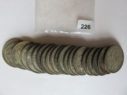 Monnaies argent - Belgique - Lot 19 de 5...