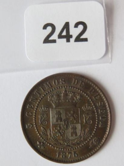 Monnaie - Espagne - 5 Centimos de Peseta...