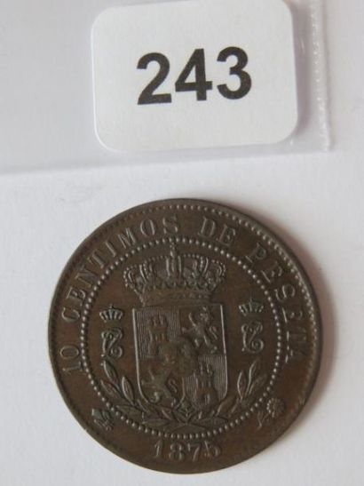 Monnaie - Espagne - 10 Centimos de Peseta...