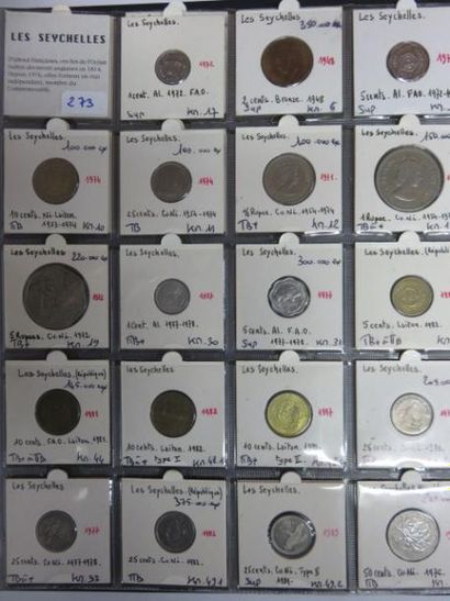 Monnaies - Seychelles - Collection de 25...