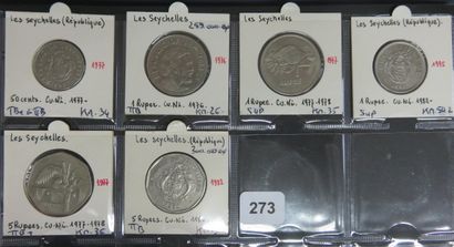 Monnaies - Seychelles - Collection de 25...