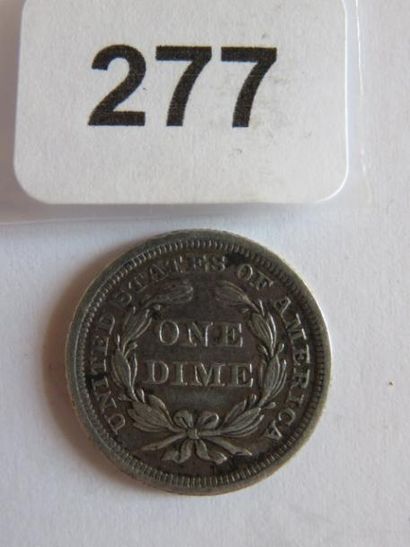 Monnaie - USA - 1 Dime 1852 (argent) TB+...
