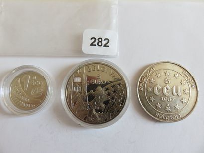 Monnaies - Europe - Lot de 3 pièces, 5 Écu...