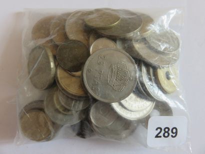 Monnaies - Lot de 63 monnaies diverses du...