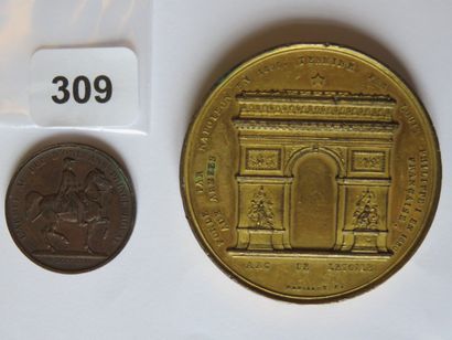 Médailles Louis-Philippe - Lot de 2 médailles,...
