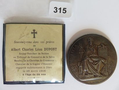 Médaille - La Justice, par A. Borrel - A/...