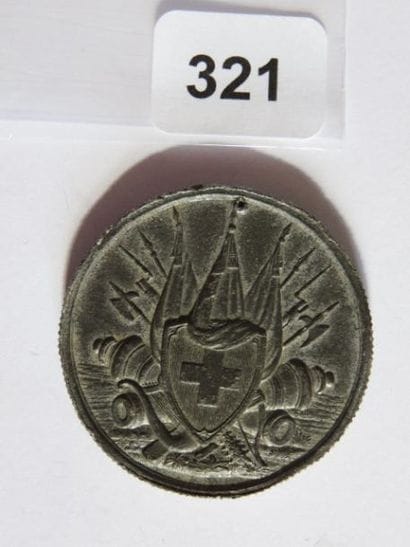 Médaille Suisse - Représentation du serment...