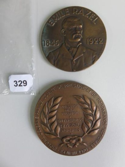 Médailles - Lot de 2 médailles, 75ème et...