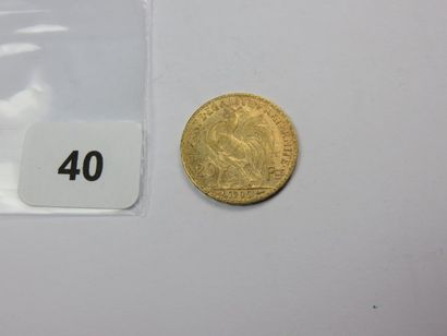Monnaie or - 20 Francs Coq 1905 TB+ à TT...