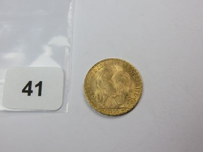 Monnaie or - 20 Francs Coq 1906 TTB